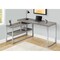 Monarch Specialties Computer Desk, Home Office, Corner, Storage Shelves, 60"L, L Shape, Work, Laptop, Metal, Grey I 7586 - alternate 3